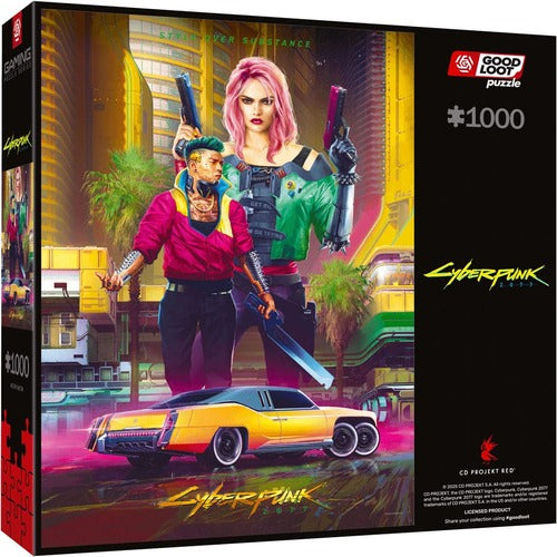 Cyberpunk 2077 Puzzle Kitsch Style (1000 pièces)