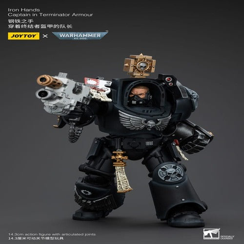 Warhammer 40k figurine 1/18 Iron Hands Captain in Terminator Armour 14 cm
