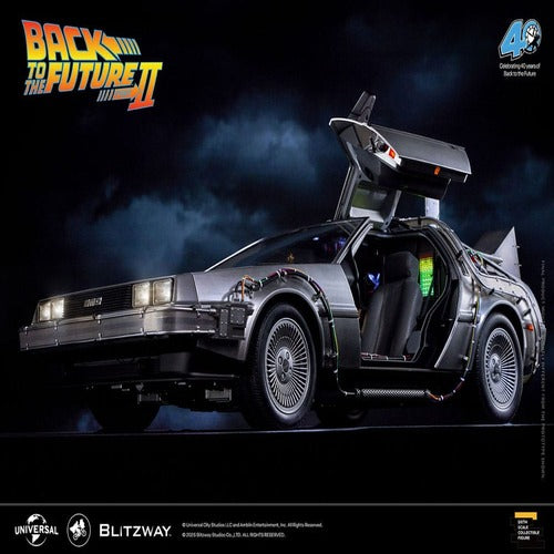 Zurück in die Zukunft II Premium UMS Fahrzeug 1/6 Zeitmaschine Time Machine 74 cm