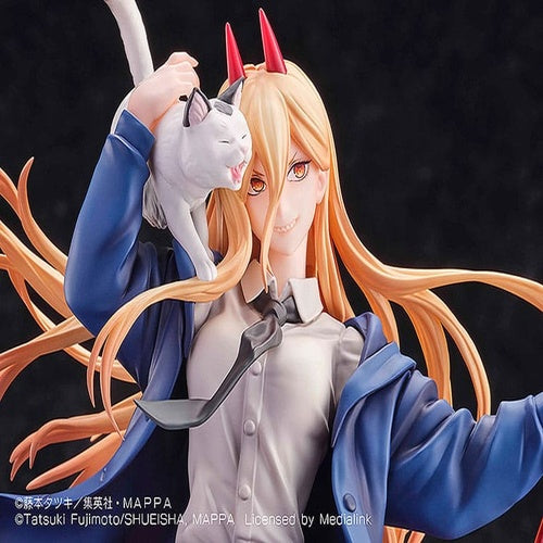 Chainsaw Man statuette 1/7 1/7 Power & Meowy 28 cm