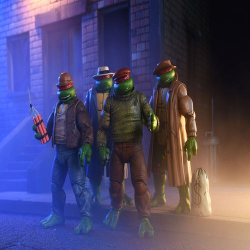 Tortues Ninja Pack de 4 figurines Gangster Turtles 18 cm