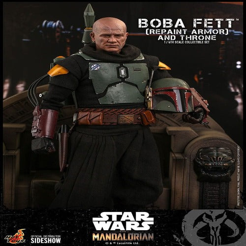 Star Wars: The Mandalorian figurine 1/6 Boba Fett Repaint Armor and Throne Special Edition 30 cm