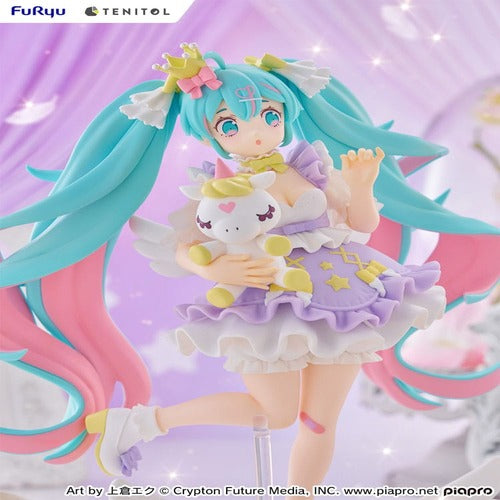 Hatsune Miku statuette PVC Tenitol Hatsune Miku Yumekawa Princess Lavender Ver. 21 cm