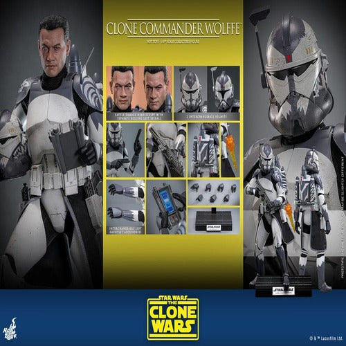 Star Wars: The Clone Wars figurine 1/6 Clone Commander Wolffe 30 cm