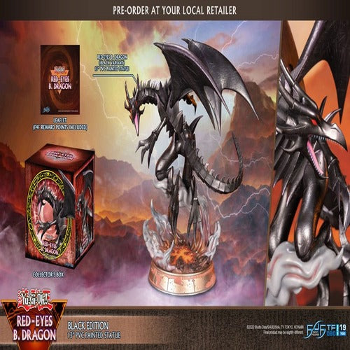 Yu-Gi-Oh! statuette PVC Red-Eyes B. Dragon Black Colour 33 cm