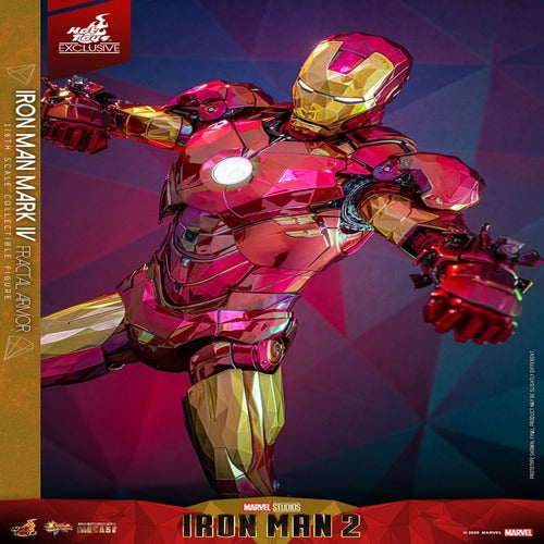 Iron Man figurine Movie Masterpiece Diecast 1/6 Iron Man Mark VI (Fractal Armor) Hot Toys Exclusive 33 cm