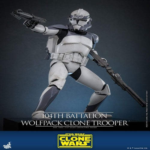 Star Wars The Clone Wars figurine 1/6 104th Battalion Wolfpack Clone Trooper 30 cm