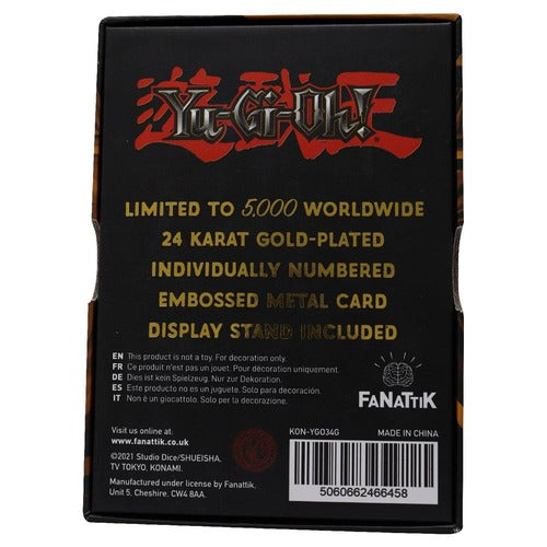 Yu-Gi-Oh! réplique Card Pot of Greed (plaqué or)