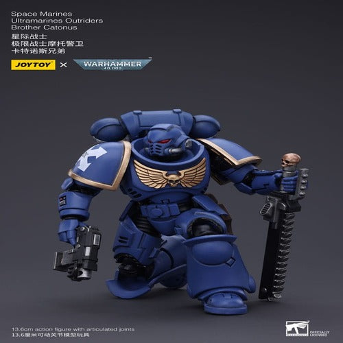 Warhammer 40k figurine 1/18 Space Marines Ultramarines Outriders Brother Catonus 14 cm