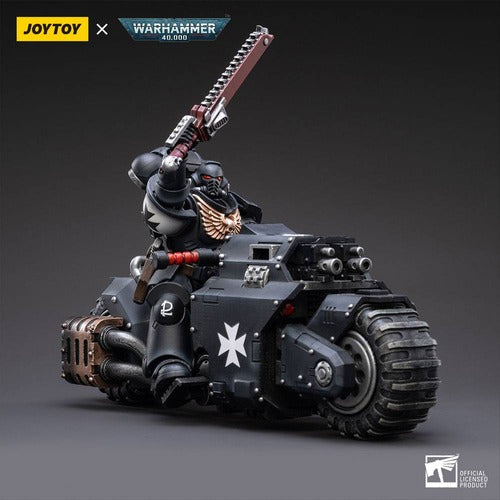Warhammer 40k véhicule 1/18 Black Templars Outrider Bike 22 cm