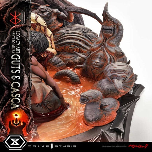 Berserk Ultimate Legacy Art Kentaro Miura Statue 1/4 Guts & Casca Bonus Version 72 cm