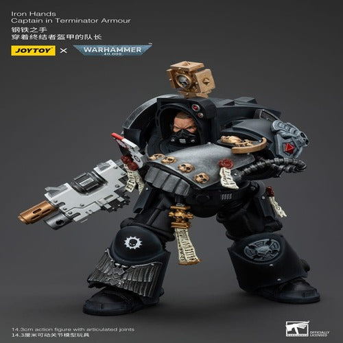 Warhammer 40k figurine 1/18 Iron Hands Captain in Terminator Armour 14 cm