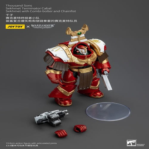 Warhammer The Horus Heresy figurine 1/18 Thousand Sons Sekhmet Terminator Cabal Sekhmet with Combi-Bolter and Chainfist 14 cm