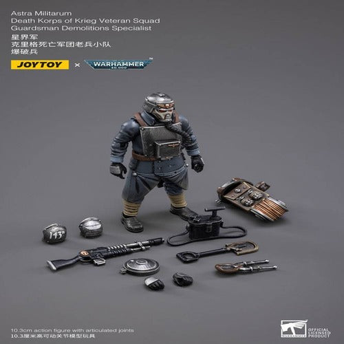 Warhammer 40k figurine 1/18 Death Korps of Krieg Veteran Squad Guardsman Demolitions Specialist 10 cm