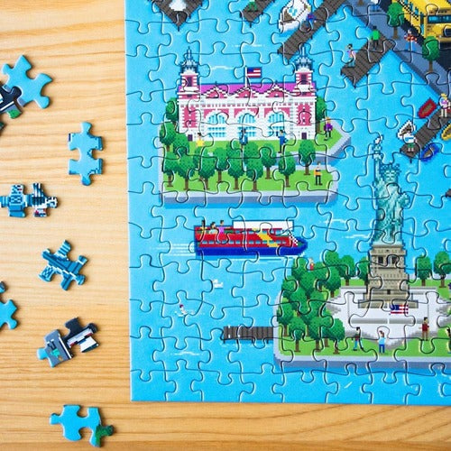 8-Bit Pixel Puzzle New York Level 3 1000 Pièces