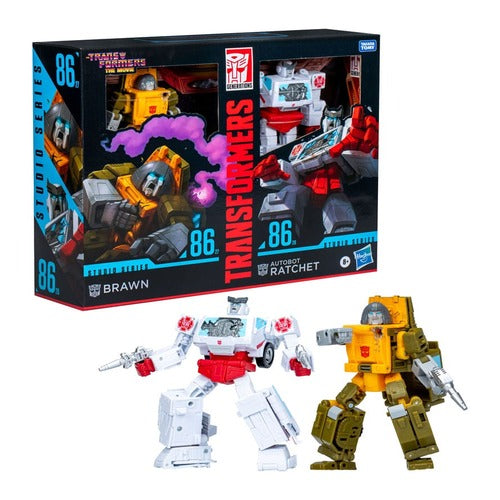 The Transformers: The Movie Studio Series Deluxe Class Actionfiguren 2er-Pack Brawn & Autobot Ratchet 11 cm