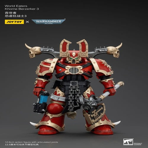 Warhammer 40k figurine 1/18 World Eaters Khorne Berzerker 3 13 cm