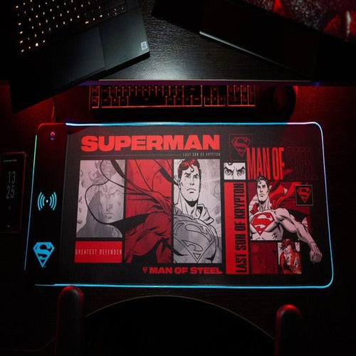 DC Comics tapis de souris avec chargeur mobile Superman
