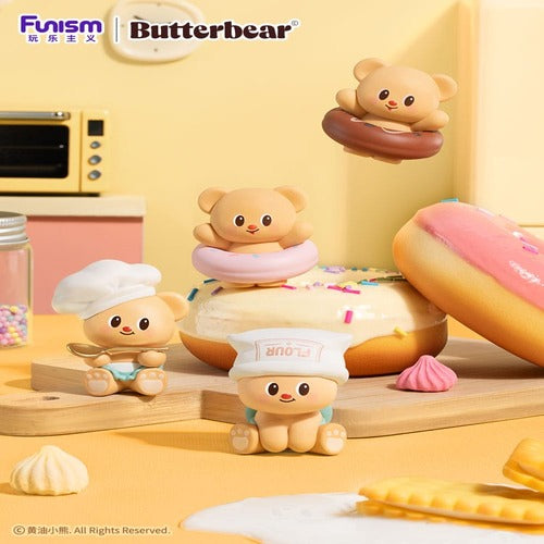 Butterbear présentoir packs de 3 mini-figurines Baked with Love Series Chubby Face 9 cm (6)