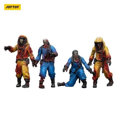 Zombie pack 4 figurines Dark Source Biochemical Lab Team 8 cm