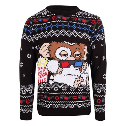 Gremlins Sweatshirt Christmas Jumper Gizmo Popcorn Größe XL