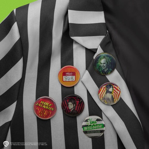Beetlejuice pack 6 badges