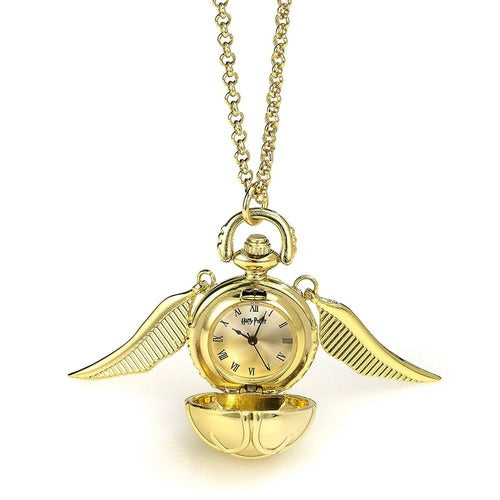 Harry Potter collier avec horloge Vif d'or (plaqué or)