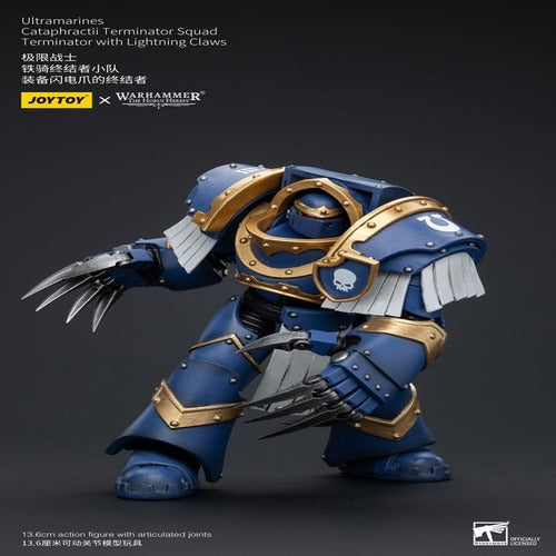 Warhammer The Horus Heresy figurine 1/18 Ultramarines Cataphractii Terminator Squad Terminator with Lightning Claws 14 cm