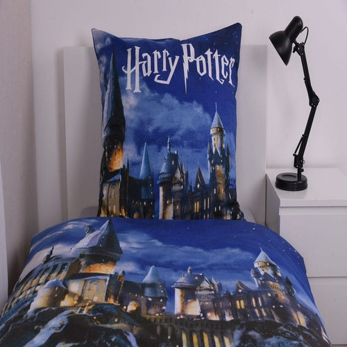 Harry Potter Bettwäsche Blau 135 x 200 cm / 80 x 80 cm