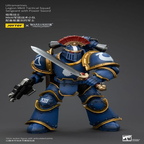 Warhammer The Horus Heresy Actionfigur 1/18 Ultramarines Legion MKIII Tactical Squad Sergeant with Power Sword 12 cm