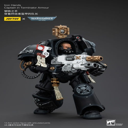 Warhammer 40k figurine 1/18 Iron Hands Captain in Terminator Armour 14 cm