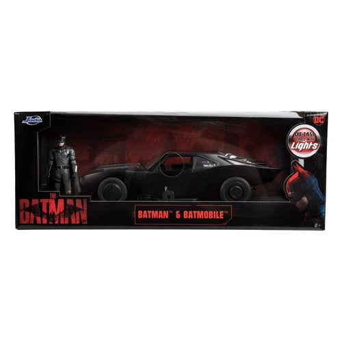 Batman 2022 1/18 Hollywood Rides 2022 Batmobile métal avec figurine