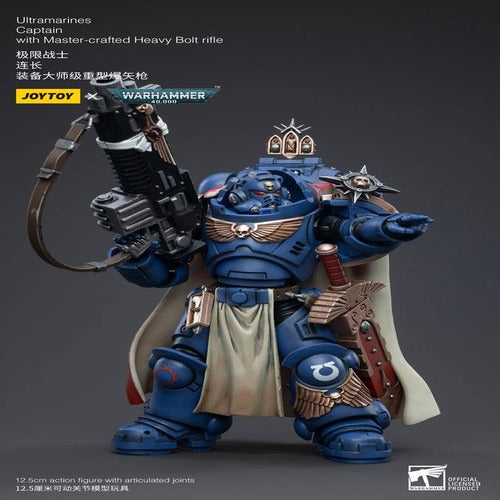 Warhammer 40k figurine 1/18 Ultramarines Captain with Master-Crafted Heavy Bolt Rifle 12 cm