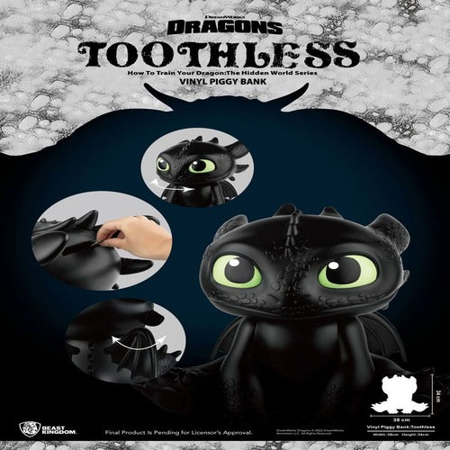 Dragons tirelire Piggy Vinyl Toothless 30 cm
