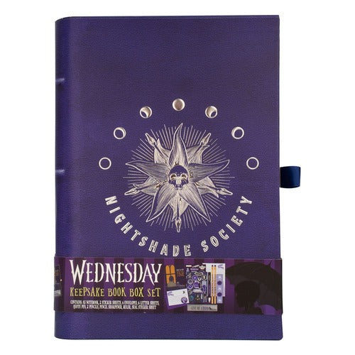Wednesday set de papeterie Nightshade Book