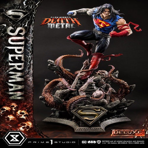 Dark Nights: Death Metal statuette 1/3 Death Metal Superman Deluxe Ver. 94 cm
