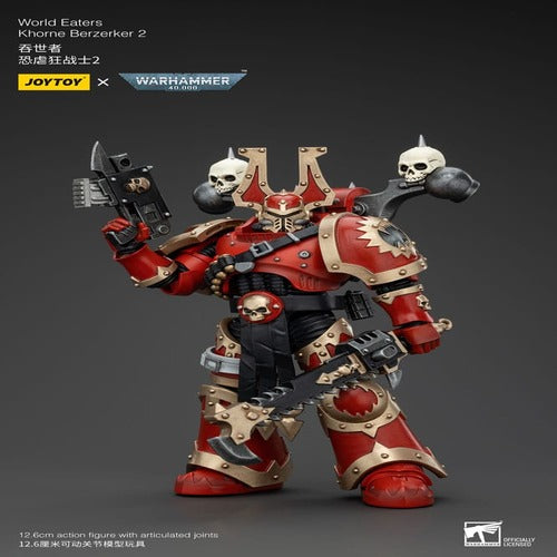 Warhammer 40k figurine 1/18 World Eaters Khorne Berzerker 2 13 cm