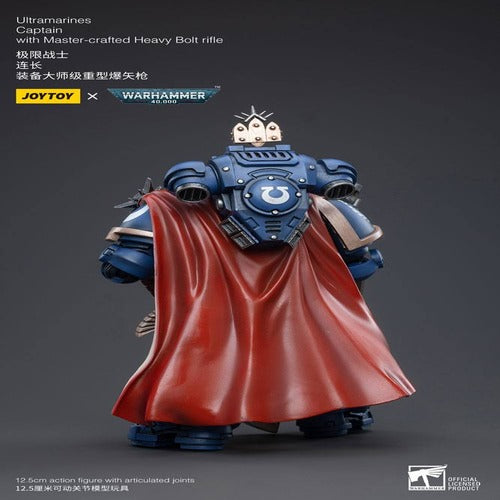 Warhammer 40k figurine 1/18 Ultramarines Captain with Master-Crafted Heavy Bolt Rifle 12 cm