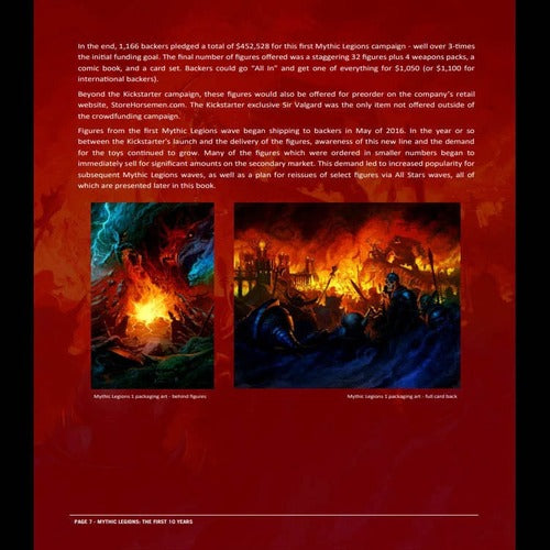 Mythic Legions: The First 10 Year livre Hardcover *ANGLAIS*