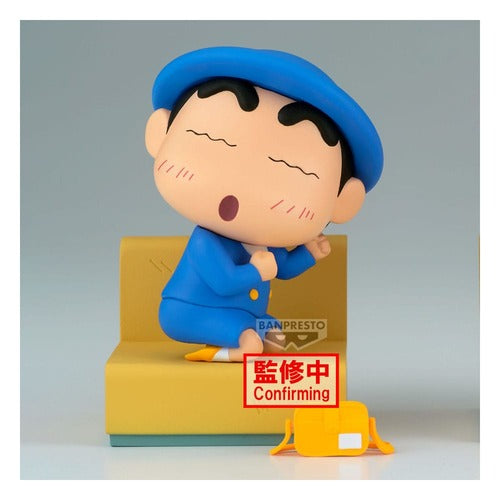 Crayon Shinchan statuette PVC Nakayoshi Memories Let's Go To Kindergarten With Nene-chan (A:Shinnosuke) 10 cm