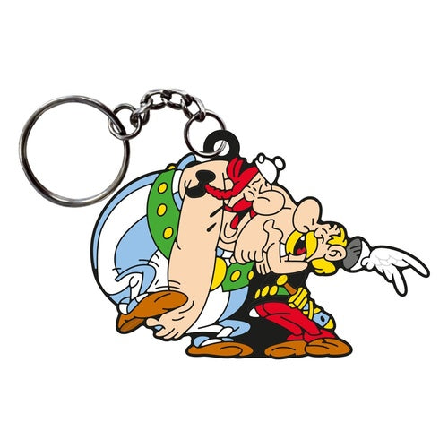 Asterix Schlüsselanhänger Asterix & Obelix Laughing 9 cm