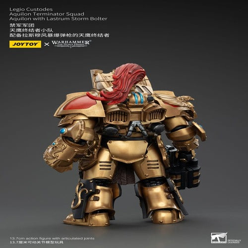 Warhammer The Horus Heresy figurine 1/18 Legio Custodes Aquilon Terminator Squad Aquilon with Lastrum Storm Bolter 14 cm