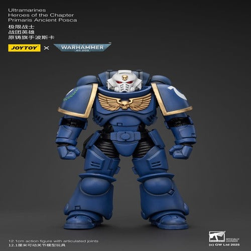 Warhammer 40k figurine 1/18 Ultramarines Heroes of the Chapter Primaris Ancient Posca 20 cm