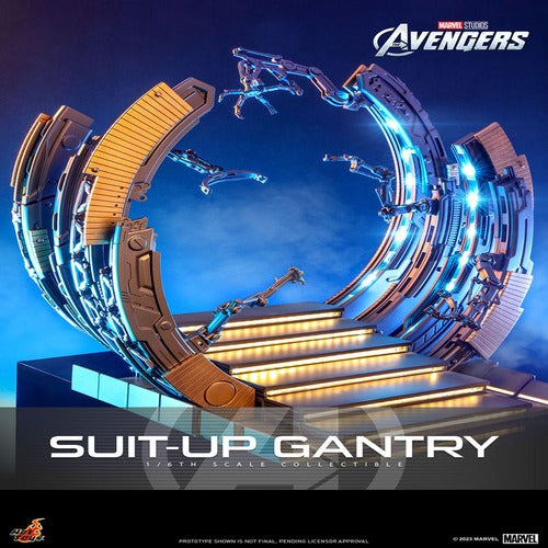 Marvel's The Avengers accessoires pour figurines Accessories Collection Series Iron Man Suit-Up Gantry
