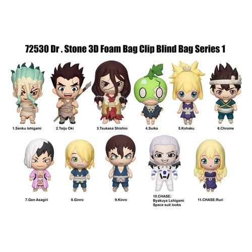 Dr. Stone présentoir porte-clés sac à dos 3D seriés 1 (24)