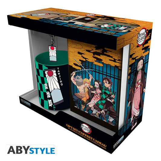 DEMON SLAYER Coffret cadeau Tanjiro Mug + Porte-clés + Cahier