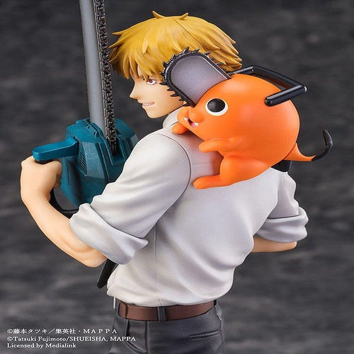 Chainsaw Man statuette S-Fire PVC 1/7 Denji & Pochita 24 cm