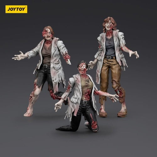 Zombie pack 3 figurines Dark Source Scientists (Female) 8 cm