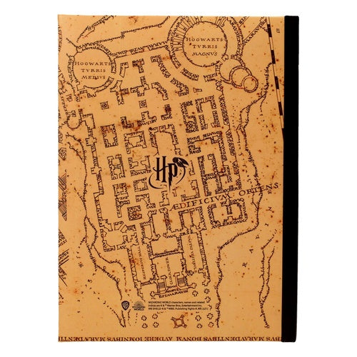 Harry Potter cahier lumineux Carte du Maraudeur