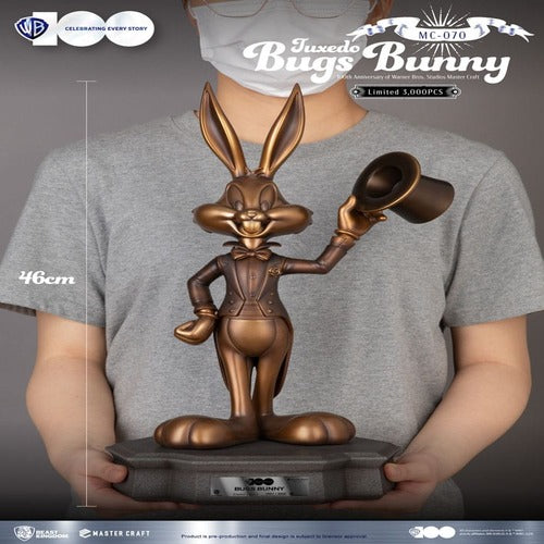 Looney Tunes 100th anniversary of Warner Bros. Studios statuette Master Craft Bugs Bunny 46 cm